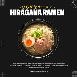 Hiragana Ramen Instagram Post