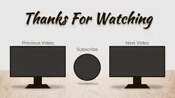 Non-marketing Youtube endscreen Minimalist TV