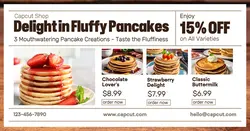 Food Pancake Promotion Facebook App Ad