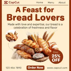 Food Bread Promotion Instagram Post