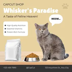 Cat Food Display Product Instagram Post