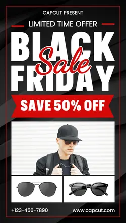 Sunglasses Black Friday Discount Instagram Story