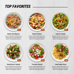 Food and Beverage - Top Favorites Menu Instagram Post