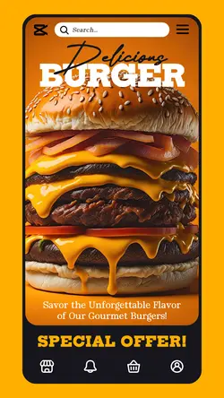 2024hot Promotional Page In-app Banner Food