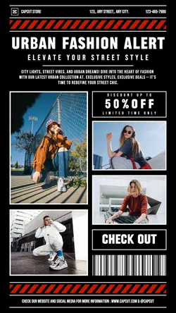 Urban Fashion Promotion Instagram Story
