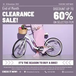 Bike Shop Promotion Instagram Post