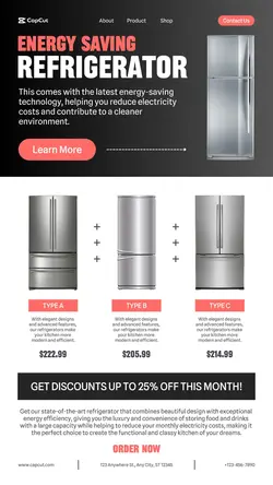 Energy Saving Refrigerator Promotion Instagram