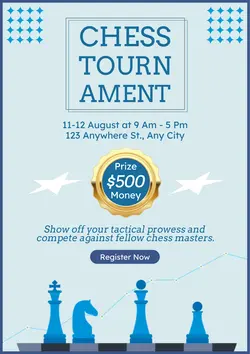 Non-marketing Activity Poster Chess Tournament