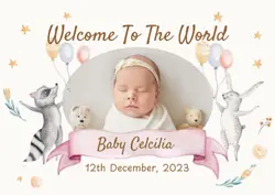 Non-marketing Personal Cards Welcome To The World