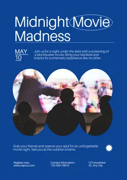 Non-Marketing Campus Activities Blue Minimalist