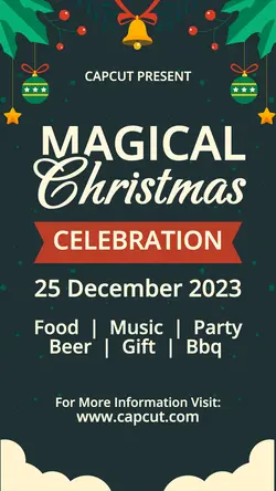Christmas Party Invitation Instagram Story