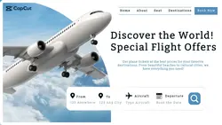 Travel promotion Airplane flight