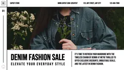 Denim Fashion Display Twitter Post