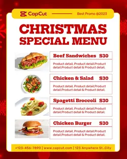 Christmas Special Menu Instagram Post