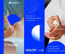 Medical  Whitening cream Sale promotion Minimalist