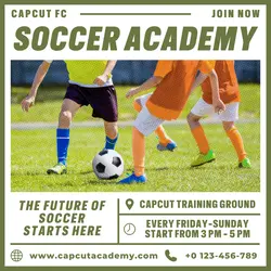 Other Soccer Academy Recruitment Instagram Post