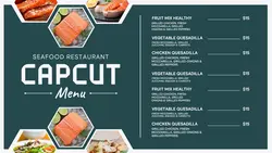 food and beverage sales promotion menu post food Sea style