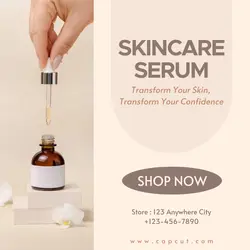 Skincare Serum Promotion Instagram Post
