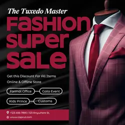 Fashion Suit Promotion Instagram Post