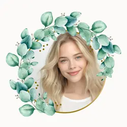 Self-Media Avatar Frame Display Botanical(cc web)