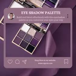 Beauty Eye Shadow Product Display Instagram Post
