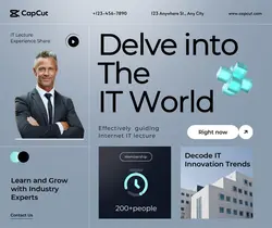 IT Internet Lecture Publicity Simple