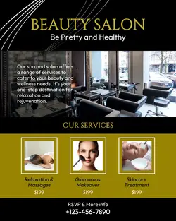 Luxury Beauty Salon Instagram Post
