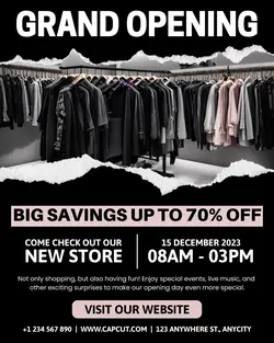 Grand Opening Store Instagram Potrait