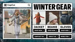 Fashion Winter Gear Promotion Twitter Post