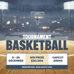 Sport Tournament Basketball Instagram Post