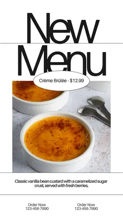 Food New Menu Tiktok Post