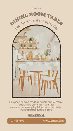 Household Dining Room Table Product Display Tiktok