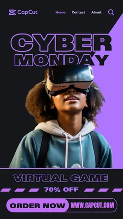 Virtual Game Cyber Monday Page
