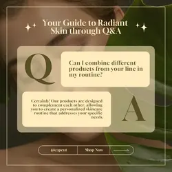 Beauty and Personal care Skincare Q&A Display Instagram Post 