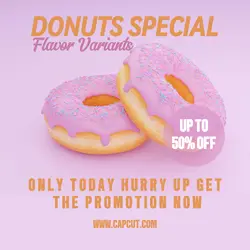 Donuts Special Sale Instagram Post
