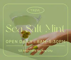 Drink Mint Gourmet Products Display