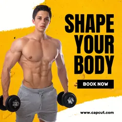 Entraînement et fitness Yellow Modern Fitness Gym Instagram Post