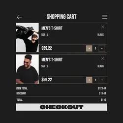 2024hot Shopping Cart Men's Clothes