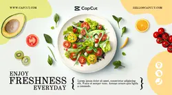 Enjoy Fresh Food Daily - Facebook Ad Template