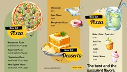 Food Menu List Twitter Post