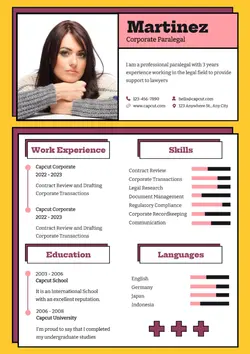 Business Corporate Paralegal Resume