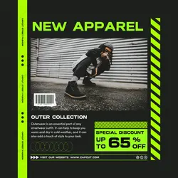 fashion outer streetwear promotion instagram post