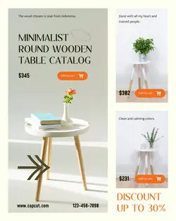 Furniture Wooden Table Catalog Instagram Portrait