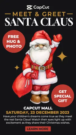 Christmas M&G Santa Claus Instagram Story