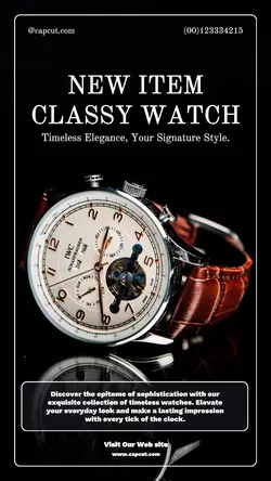Fashion Classic Watch Instagram Story