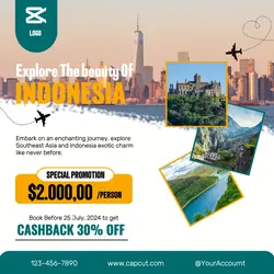 Explore Beauty Travel Promotion Instagram Post