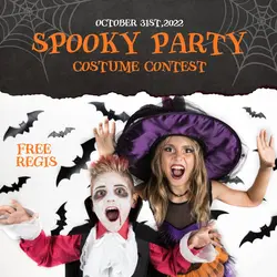 Halloween Party Spooky Costume Contest Instagram Post