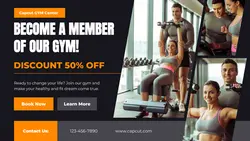 GYM Center Promotion Twitter Post