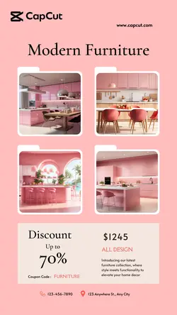 Household Pink Furniture Promotion