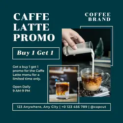 Caffe Latte Promotion Instagram Post